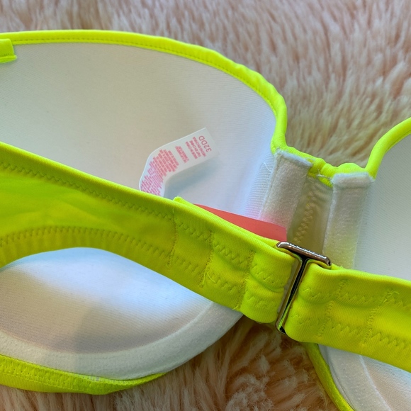 Neon yellow bikini Victorias Secret ruched bottom - Picture 2 of 8